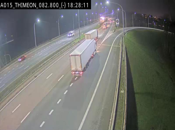 <h2>Caméra trafic Belgique - Thiméon - E42, jonction avec A54 (E420) direction La Louvière/Charleroi - BK 82.82</h2>