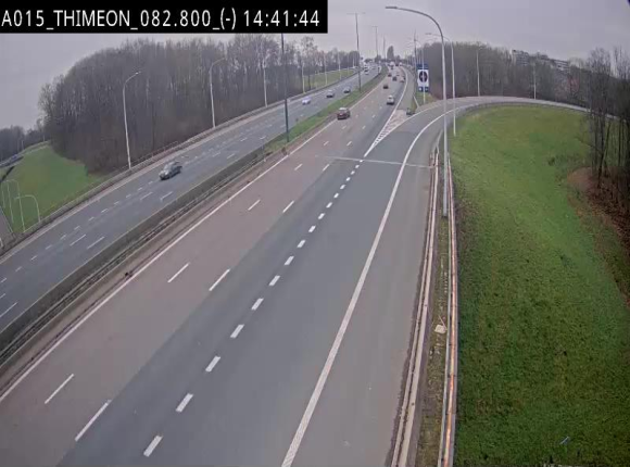 <h2>Caméra trafic Belgique - Thiméon - E42, jonction avec A54 (E420) direction La Louvière/Charleroi - BK 82.82</h2>