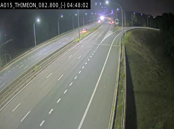 <h2>Caméra trafic Belgique - Thiméon - E42, jonction avec A54 (E420) direction La Louvière/Charleroi - BK 82.82</h2>