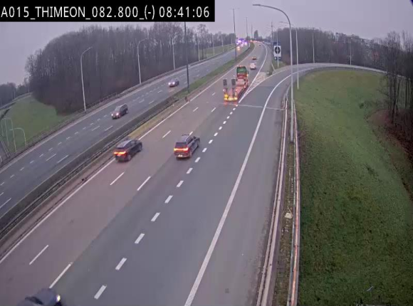 <h2>Caméra trafic Belgique - Thiméon - E42, jonction avec A54 (E420) direction La Louvière/Charleroi - BK 82.82</h2>