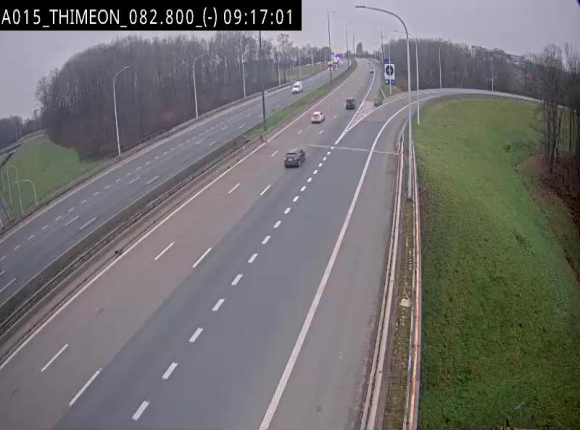 <h2>Caméra trafic Belgique - Thiméon - E42, jonction avec A54 (E420) direction La Louvière/Charleroi - BK 82.82</h2>