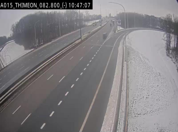 Caméra trafic Belgique - Thiméon - E42, jonction avec A54 (E420) direction La Louvière/Charleroi - BK 82.82