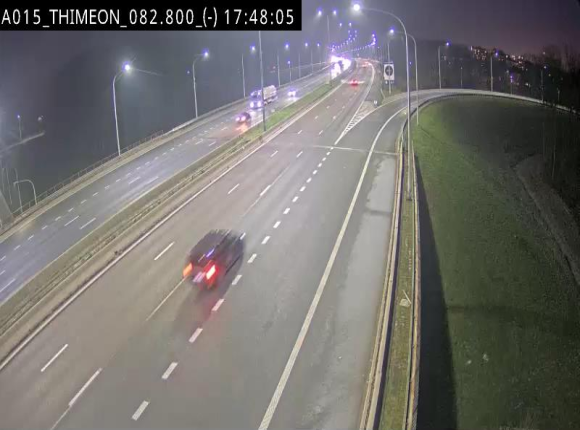<h2>Caméra trafic Belgique - Thiméon - E42, jonction avec A54 (E420) direction La Louvière/Charleroi - BK 82.82</h2>