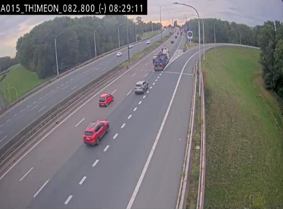 <h2>Caméra trafic Belgique - Thiméon - E42, jonction avec A54 (E420) direction La Louvière/Charleroi - BK 82.82</h2>