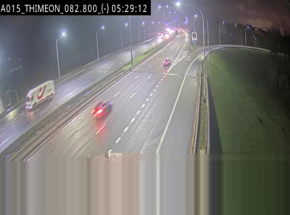 Caméra trafic Belgique - Thiméon - E42, jonction avec A54 (E420) direction La Louvière/Charleroi - BK 82.82