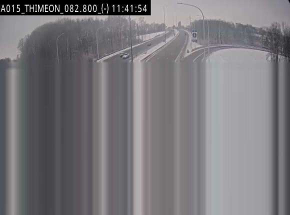 <h2>Caméra trafic Belgique - Thiméon - E42, jonction avec A54 (E420) direction La Louvière/Charleroi - BK 82.82</h2>