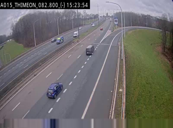 <h2>Caméra trafic Belgique - Thiméon - E42, jonction avec A54 (E420) direction La Louvière/Charleroi - BK 82.82</h2>