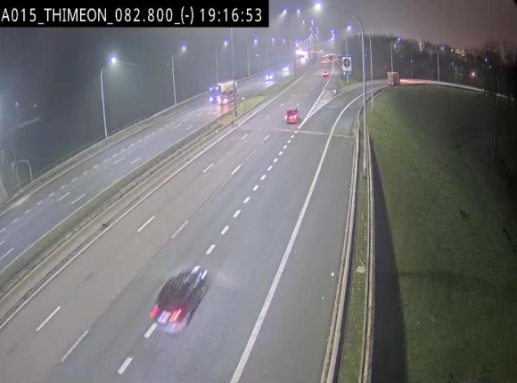 <h2>Caméra trafic Belgique - Thiméon - E42, jonction avec A54 (E420) direction La Louvière/Charleroi - BK 82.82</h2>