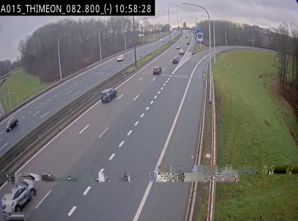 <h2>Caméra trafic Belgique - Thiméon - E42, jonction avec A54 (E420) direction La Louvière/Charleroi - BK 82.82</h2>