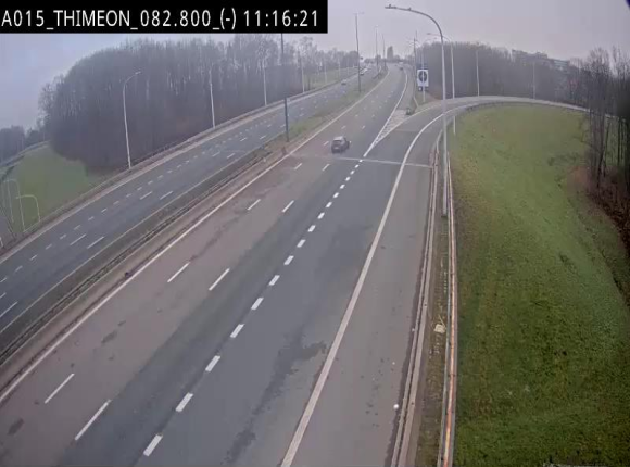 <h2>Caméra trafic Belgique - Thiméon - E42, jonction avec A54 (E420) direction La Louvière/Charleroi - BK 82.82</h2>