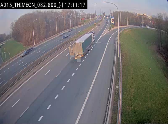 <h2>Caméra trafic Belgique - Thiméon - E42, jonction avec A54 (E420) direction La Louvière/Charleroi - BK 82.82</h2>