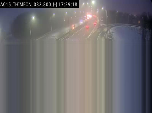 <h2>Caméra trafic Belgique - Thiméon - E42, jonction avec A54 (E420) direction La Louvière/Charleroi - BK 82.82</h2>