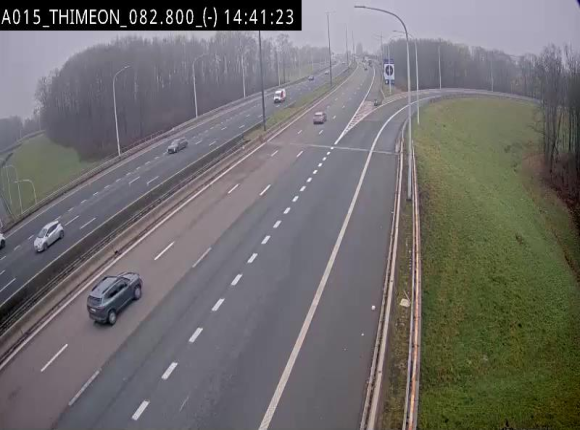 <h2>Caméra trafic Belgique - Thiméon - E42, jonction avec A54 (E420) direction La Louvière/Charleroi - BK 82.82</h2>