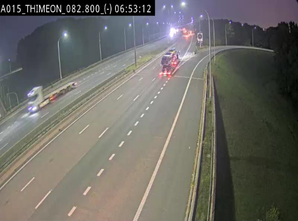 <h2>Caméra trafic Belgique - Thiméon - E42, jonction avec A54 (E420) direction La Louvière/Charleroi - BK 82.82</h2>