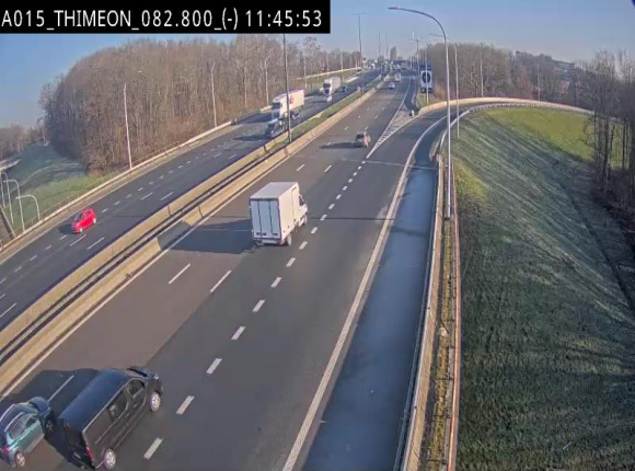 <h2>Caméra trafic Belgique - Thiméon - E42, jonction avec A54 (E420) direction La Louvière/Charleroi - BK 82.82</h2>