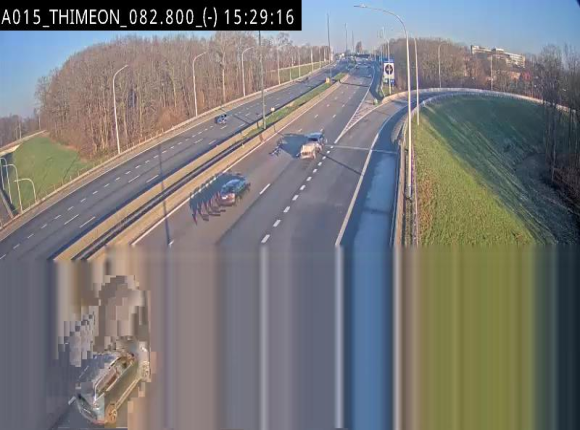 <h2>Caméra trafic Belgique - Thiméon - E42, jonction avec A54 (E420) direction La Louvière/Charleroi - BK 82.82</h2>