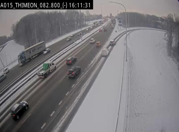 <h2>Caméra trafic Belgique - Thiméon - E42, jonction avec A54 (E420) direction La Louvière/Charleroi - BK 82.82</h2>