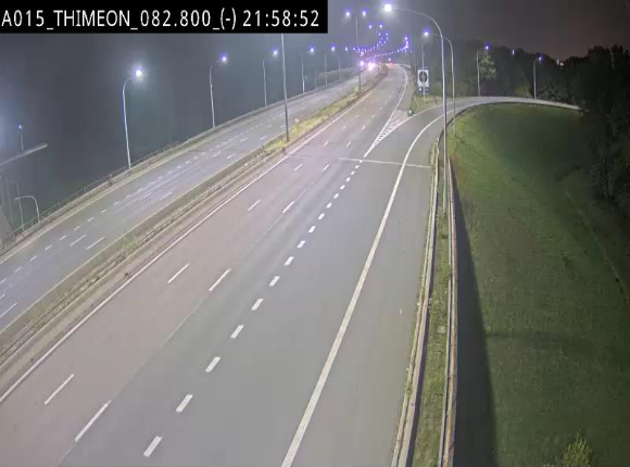 <h2>Caméra trafic Belgique - Thiméon - E42, jonction avec A54 (E420) direction La Louvière/Charleroi - BK 82.82</h2>
