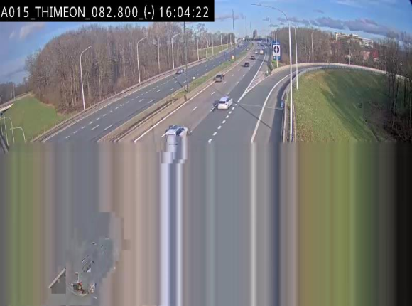 <h2>Caméra trafic Belgique - Thiméon - E42, jonction avec A54 (E420) direction La Louvière/Charleroi - BK 82.82</h2>