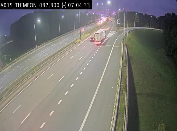 <h2>Caméra trafic Belgique - Thiméon - E42, jonction avec A54 (E420) direction La Louvière/Charleroi - BK 82.82</h2>