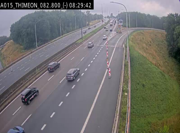 <h2>Caméra trafic Belgique - Thiméon - E42, jonction avec A54 (E420) direction La Louvière/Charleroi - BK 82.82</h2>