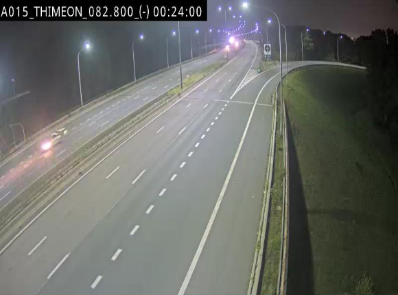 <h2>Caméra trafic Belgique - Thiméon - E42, jonction avec A54 (E420) direction La Louvière/Charleroi - BK 82.82</h2>