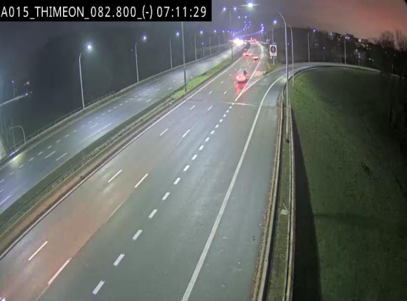 Caméra trafic Belgique - Thiméon - E42, jonction avec A54 (E420) direction La Louvière/Charleroi - BK 82.82