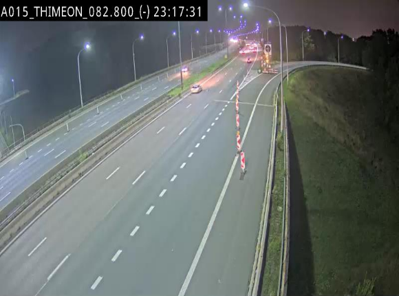 <h2>Caméra trafic Belgique - Thiméon - E42, jonction avec A54 (E420) direction La Louvière/Charleroi - BK 82.82</h2>