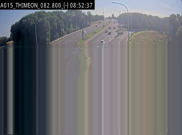 <h2>Caméra trafic Belgique - Thiméon - E42, jonction avec A54 (E420) direction La Louvière/Charleroi - BK 82.82</h2>