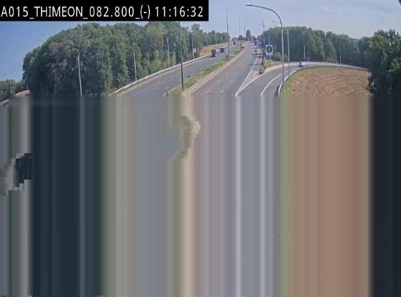 <h2>Caméra trafic Belgique - Thiméon - E42, jonction avec A54 (E420) direction La Louvière/Charleroi - BK 82.82</h2>