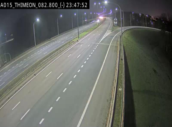 Caméra trafic Belgique - Thiméon - E42, jonction avec A54 (E420) direction La Louvière/Charleroi - BK 82.82