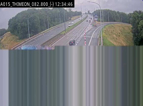 <h2>Caméra trafic Belgique - Thiméon - E42, jonction avec A54 (E420) direction La Louvière/Charleroi - BK 82.82</h2>
