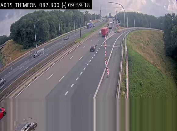 <h2>Caméra trafic Belgique - Thiméon - E42, jonction avec A54 (E420) direction La Louvière/Charleroi - BK 82.82</h2>
