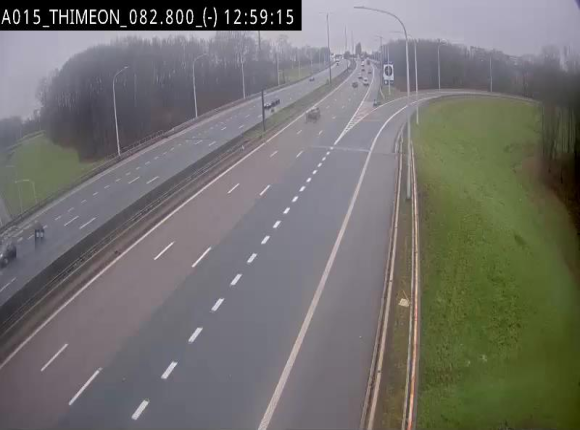 <h2>Caméra trafic Belgique - Thiméon - E42, jonction avec A54 (E420) direction La Louvière/Charleroi - BK 82.82</h2>