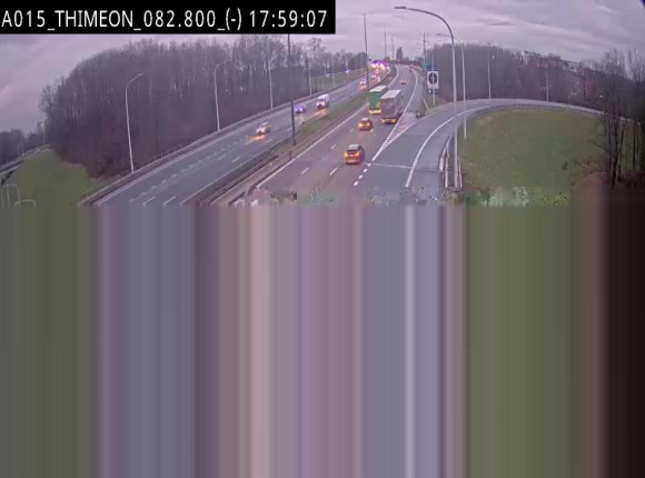 <h2>Caméra trafic Belgique - Thiméon - E42, jonction avec A54 (E420) direction La Louvière/Charleroi - BK 82.82</h2>