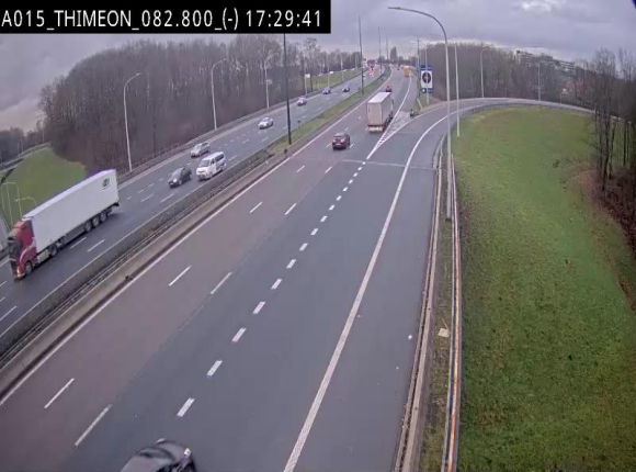 <h2>Caméra trafic Belgique - Thiméon - E42, jonction avec A54 (E420) direction La Louvière/Charleroi - BK 82.82</h2>