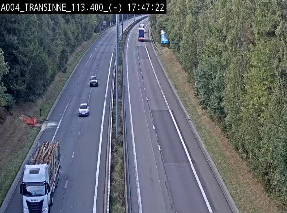 <h2>Caméra trafic E411 (A4) - Transinne direction Namur - BK 113.425</h2>