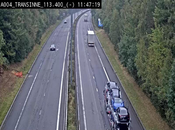 <h2>Caméra trafic E411 (A4) - Transinne direction Namur - BK 113.425</h2>