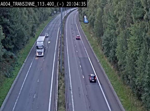 <h2>Caméra trafic E411 (A4) - Transinne direction Namur - BK 113.425</h2>