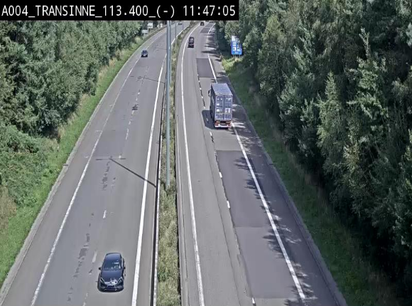<h2>Caméra trafic E411 (A4) - Transinne direction Namur - BK 113.425</h2>
