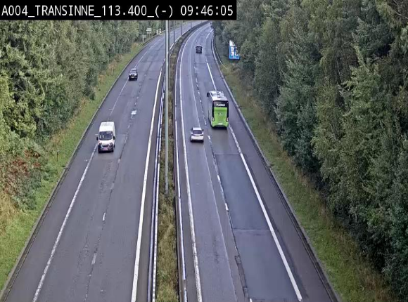 <h2>Caméra trafic E411 (A4) - Transinne direction Namur - BK 113.425</h2>