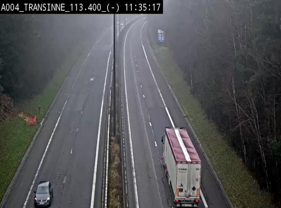 <h2>Caméra trafic E411 (A4) - Transinne direction Namur - BK 113.425</h2>
