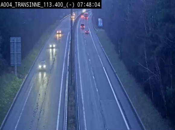Caméra trafic E411 (A4) - Transinne direction Namur - BK 113.425