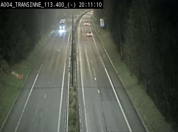 Caméra trafic E411 (A4) - Transinne direction Namur - BK 113.425