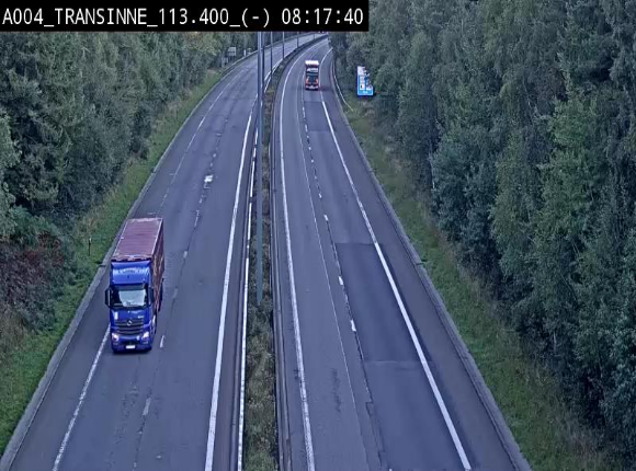 <h2>Caméra trafic E411 (A4) - Transinne direction Namur - BK 113.425</h2>