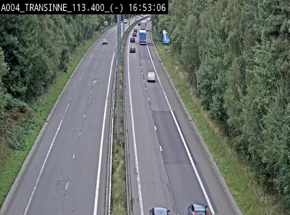 Caméra trafic E411 (A4) - Transinne direction Namur - BK 113.425