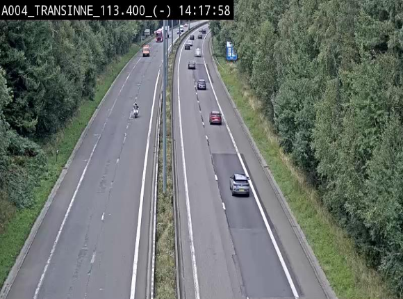 <h2>Caméra trafic E411 (A4) - Transinne direction Namur - BK 113.425</h2>