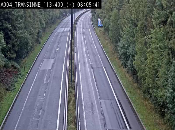 Caméra trafic E411 (A4) - Transinne direction Namur - BK 113.425