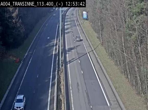 <h2>Caméra trafic E411 (A4) - Transinne direction Namur - BK 113.425</h2>