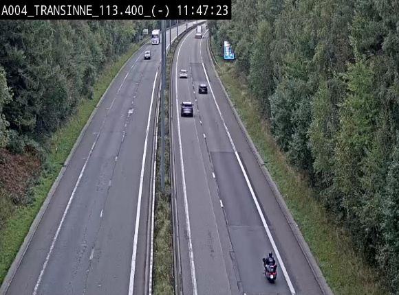<h2>Caméra trafic E411 (A4) - Transinne direction Namur - BK 113.425</h2>
